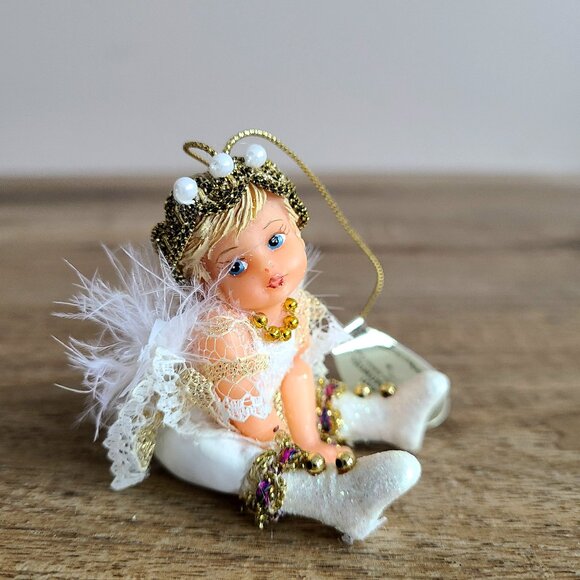 Heirloom ornaments snow angels from Ashton Drake. Christmas decorations. - Picture 2 of 15